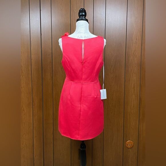 Marchesa Notte Floral Applique Satin Minidress size 10 - Picture 9 of 12